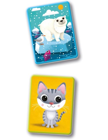Animal Homes 48 Tactile Cards 1 Year CLE16832 Clementoni | Futurartshop.com