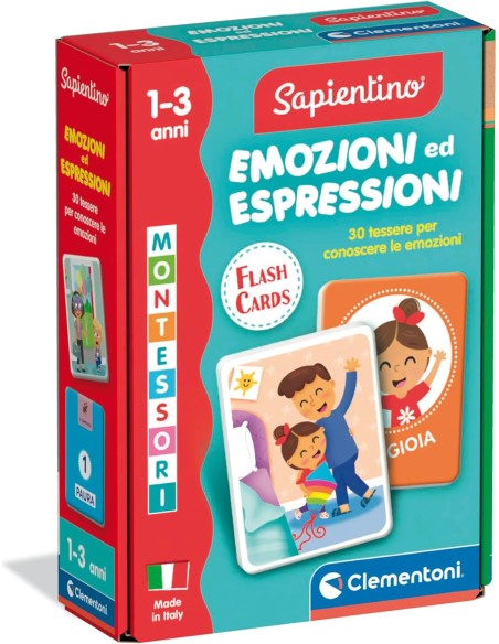 Emotions Expressions 30 Cards 1-3 Years CLE16833 Clementoni | Futurartshop.com