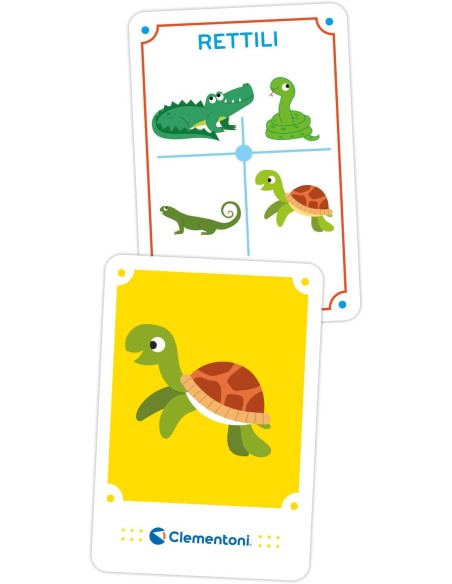 Animal Kingdom 48 Tactile Cards 1-3 Years CLE16479 Clementoni | Futurartshop.com