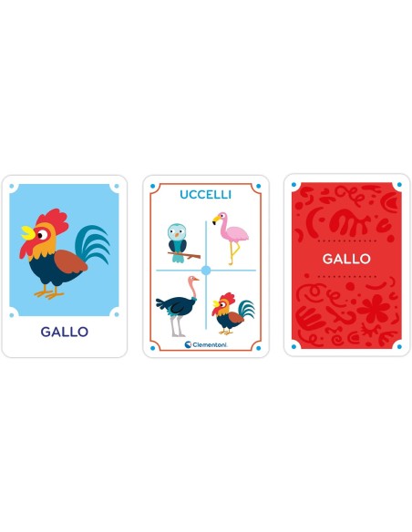 Animal Kingdom 48 Tactile Cards 1-3 Years CLE16479 Clementoni | Futurartshop.com