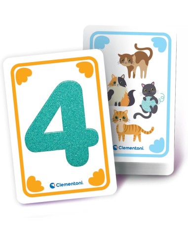 Tactile Numbers 48 Flashcards Montessori 3-5 Years CLE16837 Clementoni | Futurartshop.com