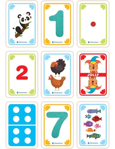 Numeri Tattili 48 Flashcards Montessori 3-5 Anni CLE16837 Clementoni | Futurartshop.com