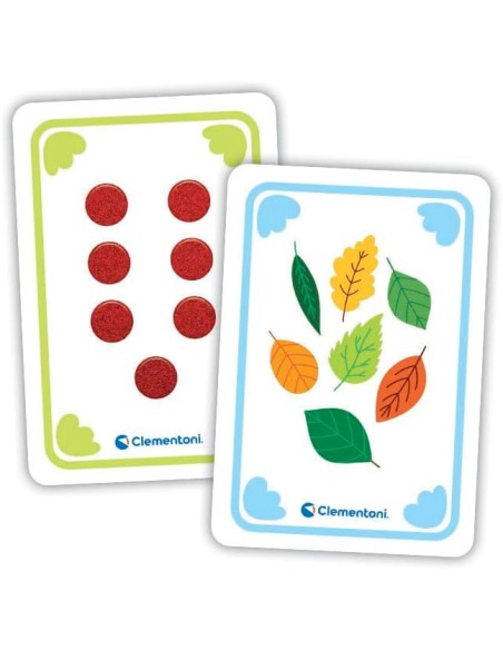 Numeri Tattili 48 Flashcards Montessori 3-5 Anni CLE16837 Clementoni | Futurartshop.com
