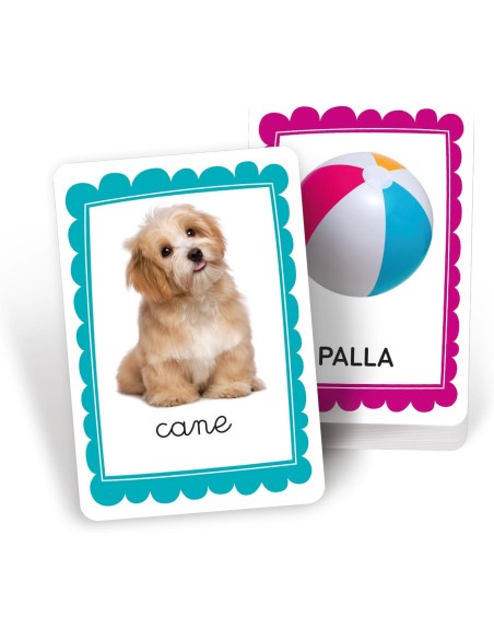 First Words 48 Flashcards Montessori 2-5 Years CLE16835 Clementoni | Futurartshop.com
