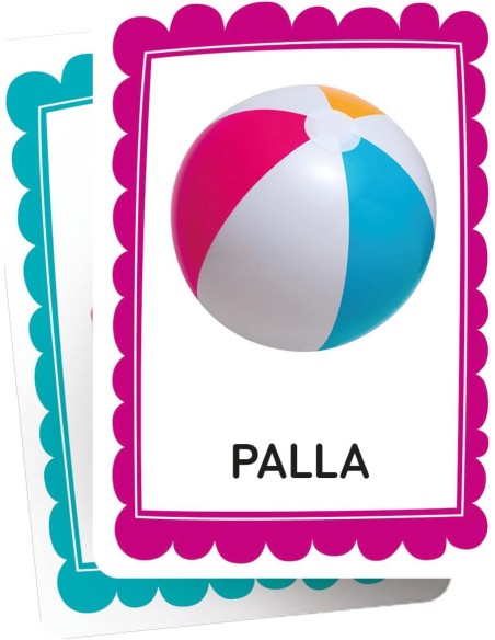 Prime Parole 48 Flashcards Montessori 2-5 Anni CLE16835 Clementoni | Futurartshop.com