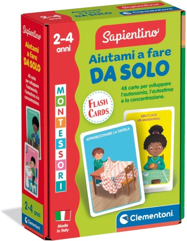 Help Me Do It Myself 48 Cards 2-4 Years CLE16834 Clementoni | Futurartshop.com
