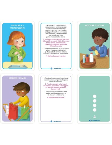 Help Me Do It Myself 48 Cards 2-4 Years CLE16834 Clementoni | Futurartshop.com