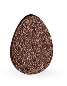 Milk Chocolate Egg Shape Bar Hazelnut Pieces 220g DOL1PQ010410  | Futurartshop.com 2