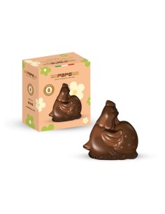 Gallina Cioccolato Fondente con Uovo Pasqua 120g DOL1PQ105012  | Futurartshop.com