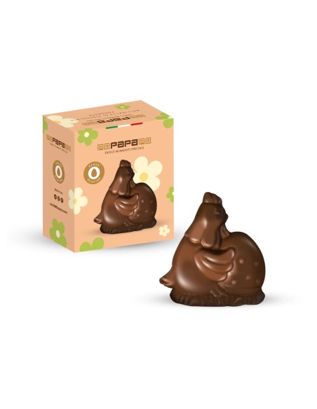 Dark Chocolate Easter Hen with Egg Figure 120g DOL1PQ105012  | Futurartshop.com