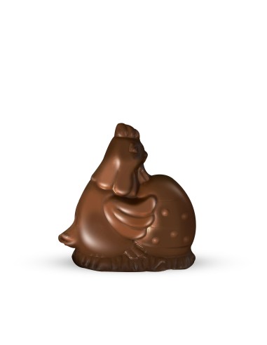 Dark Chocolate Easter Hen with Egg Figure 120g DOL1PQ105012  | Futurartshop.com