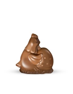 Gallina Cioccolato Latte con Uovo Pasqua 120g DOL1PQ105011  | Futurartshop.com 2