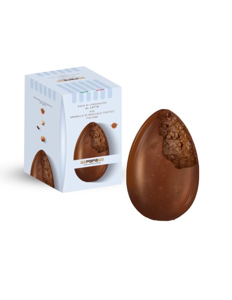 Uovo Cioccolato Latte Granella Nocciole 530g DOL1PQ070110  | Futurartshop.com