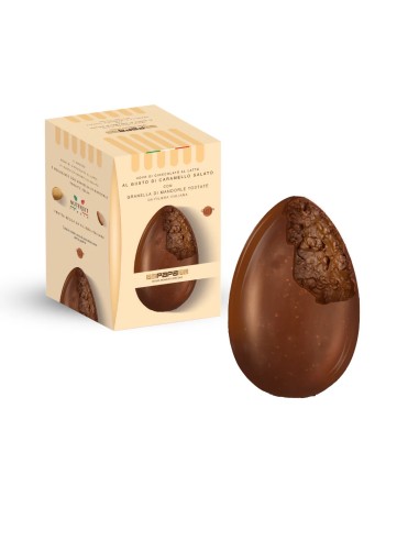 Chocolate Easter Egg Salted Caramel Almonds 530g DOL1PQ070510  | Futurartshop.com