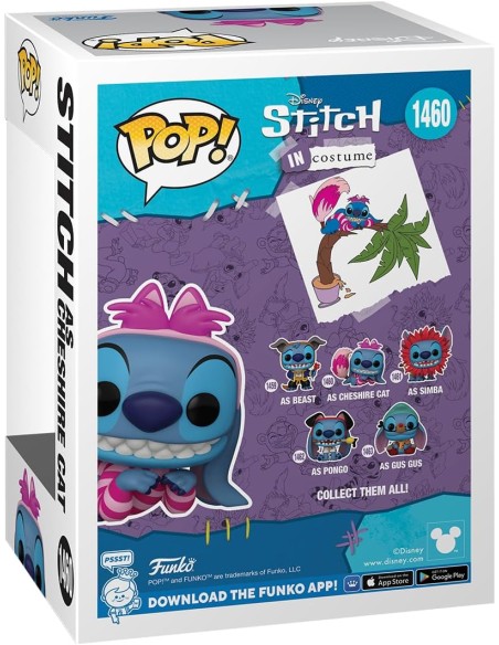 Funko Pop Disney Stitch Cheshire Cat 1460 Vinyl Figure DIN75163 Funko | Futurartshop.com