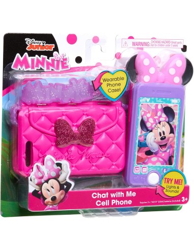 Disney Junior Minnie Chat With Me Cell Phone Lights & Sounds Toy 3+ JUS89876 Just Play | Futurartshop.com