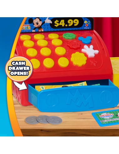 Disney Junior Mickey Mouse Registratore di Cassa con Suoni Giocattolo 3+ JUS38899 Just Play | Futurartshop.com