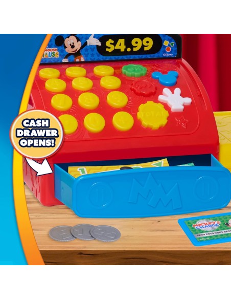Disney Junior Mickey Mouse Registratore di Cassa con Suoni Giocattolo 3+ JUS38899 Just Play | Futurartshop.com
