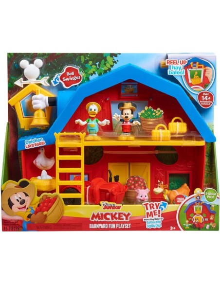 Disney Junior Mickey Mouse Fattoria Playset Barnyard Giocattolo 3+ JUS38243 Just Play | Futurartshop.com
