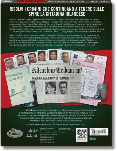 Cold Case 3 Delitto con Interessi Gioco Investigativo 14+ RAV765942 Ravensburger | Futurartshop.com