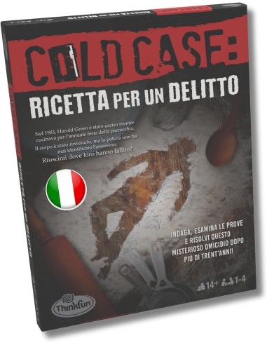 Cold Case 2 Ricetta per un Delitto Gioco Investigativo 14+ RAV76467 Ravensburger | Futurartshop.com