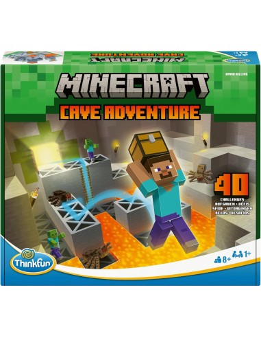 Minecraft Cave Adventure Gioco di Logica Puzzle 40 Sfide 8+ RAV76700 Ravensburger | Futurartshop.com