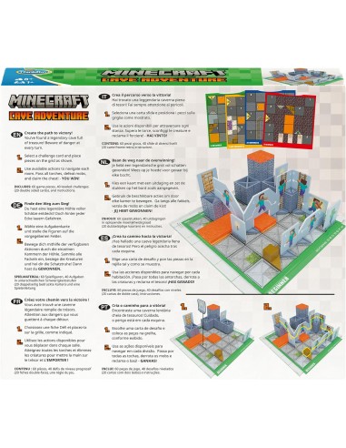 Minecraft Cave Adventure Gioco di Logica Puzzle 40 Sfide 8+ RAV76700 Ravensburger | Futurartshop.com