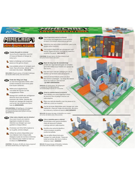 Minecraft Cave Adventure Logic Puzzle Game 40 Challenges Age 8+ RAV76700 Ravensburger | Futurartshop.com