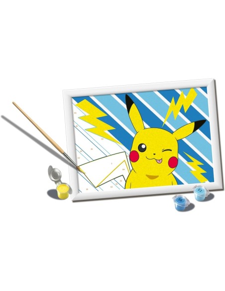 CreArt Pokémon Cheeky Pikachu Paint by Numbers 24x18 cm 9+ RAV25556 Ravensburger | Futurartshop.com