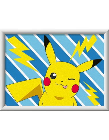 CreArt Pokémon Cheeky Pikachu Paint by Numbers 24x18 cm 9+ RAV25556 Ravensburger | Futurartshop.com