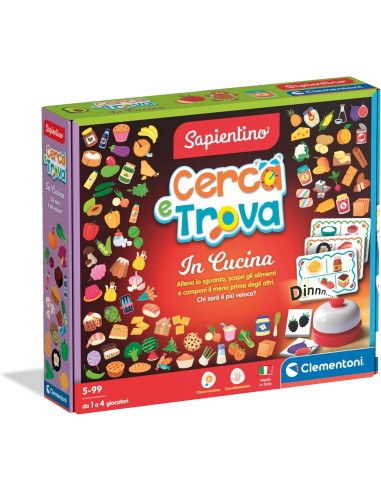 Sapientino Cerca e Trova in Cucina Gioco Educativo 3+ CLE16701 Clementoni | Futurartshop.com