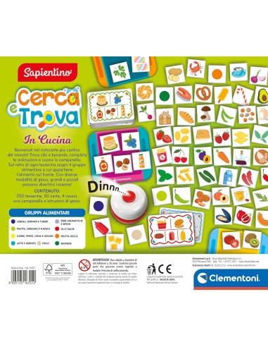 Sapientino Cerca e Trova in Cucina Gioco Educativo 3+ CLE16701 Clementoni | Futurartshop.com