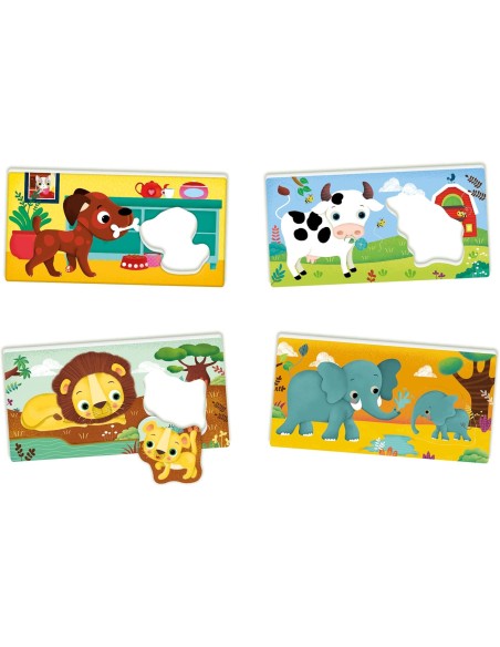 Sapientino Parents and Puppies Animal Flashcards 2+ CLE16852 Clementoni | Futurartshop.com