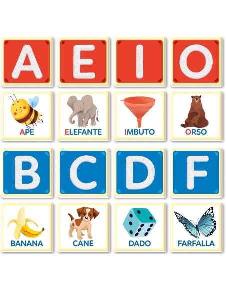 Sapientino Montessori Tactile Letters Educational Game 3+ CLE16855 Clementoni | Futurartshop.com