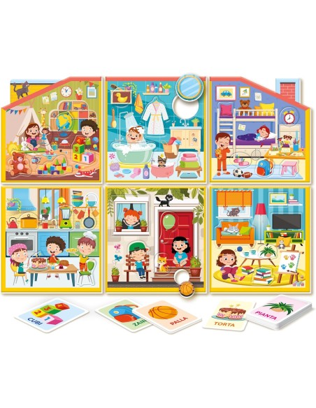 Sapientino Montessori The Big House Puzzle Game Ages 2+ CLE16853 Clementoni | Futurartshop.com