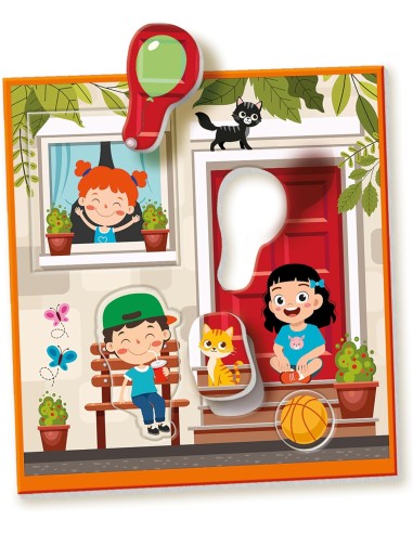 Sapientino Montessori The Big House Puzzle Game Ages 2+ CLE16853 Clementoni | Futurartshop.com