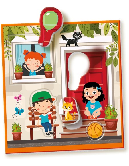 Sapientino Montessori The Big House Puzzle Game Ages 2+ CLE16853 Clementoni | Futurartshop.com