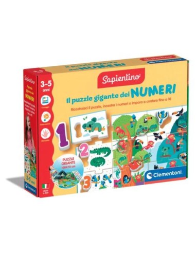 Sapientino Giant Numbers Puzzle Educational Toy CLE16875 Clementoni | Futurartshop.com