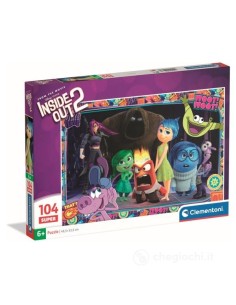 Supercolor Puzzle 104 Maxi Inside Out 2 Emozioni Disney CLE25068 Clementoni | Futurartshop.com