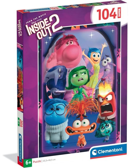 Supercolor Puzzle 104 Maxi Inside Out 2 Friends Disney CLE25067 Clementoni | Futurartshop.com