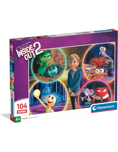 Supercolor Puzzle 104 Maxi Inside Out 2 Disney Pixar CLE25066 Clementoni | Futurartshop.com