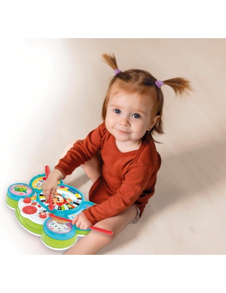 Batteria degli Animali Baby Animal Drum CLE17976 Clementoni | Futurartshop.com