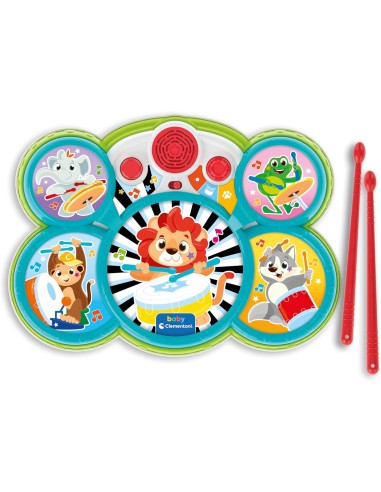 Batteria degli Animali Baby Animal Drum CLE17976 Clementoni | Futurartshop.com