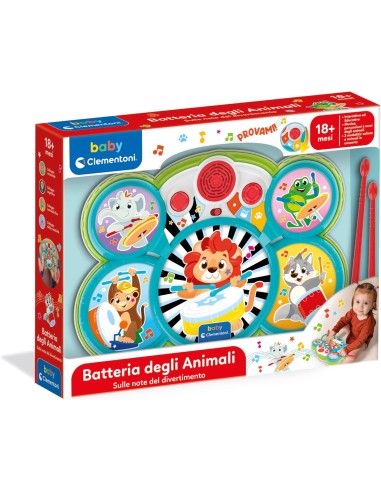 Batteria degli Animali Baby Animal Drum CLE17976 Clementoni | Futurartshop.com