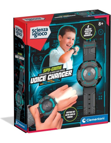 Spy Game Voice Changer with Flashlight Secret Agent CLE19418 Clementoni | Futurartshop.com