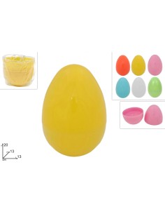 Uova Pasqua Plastica 20cm 6 Colori Assortiti Decorazione DUE333731 Futurart | Futurartshop.com