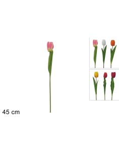 Artificial Tulip Stem Decorative 6 Assorted Colors DUE623787 Futurart | Futurartshop.com