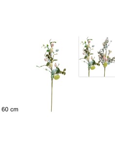 Stelo Decorativo Pasquale 60cm con Uova 2 Assortiti DUE328485 Futurart | Futurartshop.com