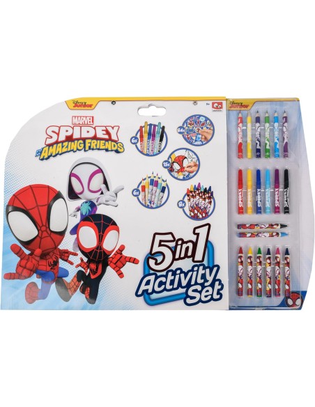 Spidey 5 in 1 Activity Block with Colors MAGSP22306 Futurart | Futurartshop.com