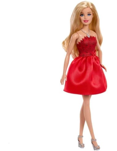 Barbie Mattel 80th Anniversary – Blonde Collector Doll in Elegant Ruby Red Dress DINJGD25  | Futurartshop.com
